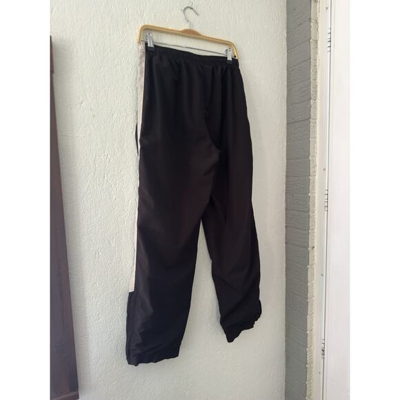 BROOKS Size XS Womens BLK Stretch Waist Pull On Leg Zip Windproof Track Pants - Picture 9 of 15